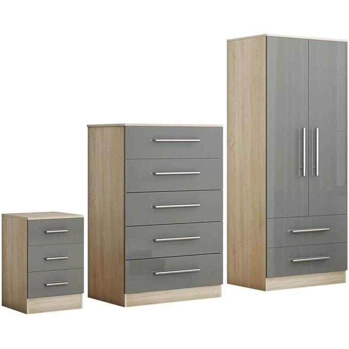 Ghania 3 Piece Bedroom Set