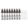 8Pcs Tool-Free Shielded RJ45 Cat 7 Termination Plug Cat7 Plug / Cat7 Connector Connectors Modular 23/24AWG-Black. 