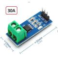 ACS712 30Amp AC DC hall affect current sensor module for Arduino microcontroller. 