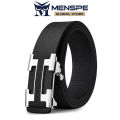 MENSPE Men's Belt Men Fashion Belt Men Genuine Leather Belts H Letter Pattern Belt Two-layer Cowhide Automatic Buckle Belts Brand Luxury High Quality Business Strap Male Waistband for Men. 
