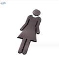 Modern Bathroom Sign Men Women Toilet Sign for Shopping Malls Shop Office. 
