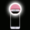 Mobile Selfie Ring Light – Portable Selfie LED Ring Light for Mobile Phones – Rechargeable Ring Light with Charging Cable For Tik Tok and Photography - 3 Level Brightness Adjustment with Flash Mode. 