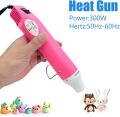 Mini Heat Gun, 300 W Portable Epoxy Resin Hot Air Gun with 40 Inchs Power Cord DIY and Crafts Color Random. 