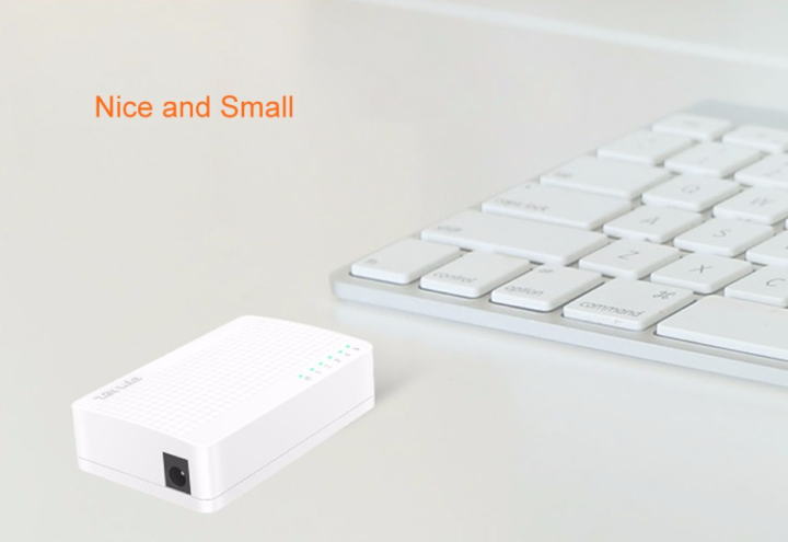 Tenda%20S105%20Ethernet%20Switch,Mini%205%20Port%20Desktop%20Ethernet%20Network%20Switch,10/100Mbps%20LAN%20Hub,Small%20and%20Smart,Plug%20and%20Play,Easy%20Setup%20-%20Image%205