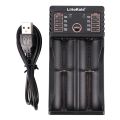 Liitokala Lii-202 5V 2A Battery Charger For 18650 26650 16340 14500 Aa / Aaa Nimh Lithium Battery. 
