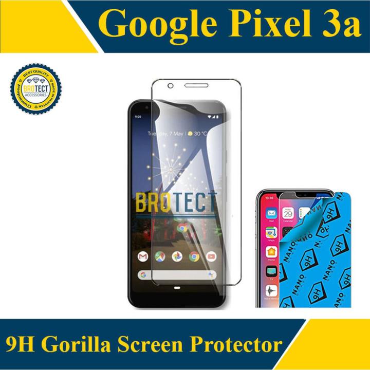 Google Pixel 3A Screen Protector Gorilla 9H Flexible Nano Tempered Glass For Pixel 3a - Transparent