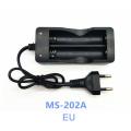18650 Battery Charger US/EU Plug 2 Slots Smart Charging Safety Fast Charge 18650 Li-ion Rechargeable Battery Charger. 