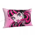 Draculaura Pink Print Hug Pillowcase Monster High Doll Backpack Cojines Sofa Printed Car Pillow Covers Decorative. 