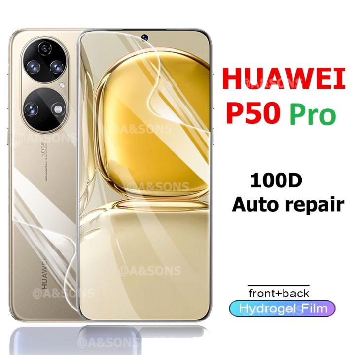 HUAWEI P50 Pro Screen Protector Front and back Hydrogel Film Protector HUAWEI P50 Pro