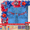 Superman Foil Balloons Collection, Superhero Super Man Movie Characters Chrome Metallic Balloons Set For Boy Reusable Balloon For Birthday Parties Decoration Super Hero Theme Party Supplies Pre School Class Theme For Party Decor Kids. 