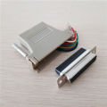 RJ45 Network Adapter Female to Parallel Port RS232 DB25 Converter Connector Plug. 