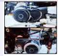Engine Sticker Kit 70cc Universal Matt Black 16 Pcs Sticker Kit Waterproof With Size Vinyl Cut Stickers. 
