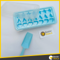Ice Cube Tray with Ice Container Storage Box Scoop With Lid Multi Shape Ice Tray. 