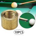10x Billiard Cue Ferrules Billiard Cue Head Repair Billiard Cue Stick Ferrule Pool Cue 10.5mm. 