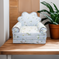 3 Layer Cute Children Seat Kids Cartoon Printed Sofa Cum Bed 2 in 1 , 100% Cotton Fabric,. 