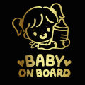 3D Vinyl Car Stickers Princess Baby On Board Funny Decals Girl Daughter Warning Sign Sticker On Auto Car Styling Decorations. 