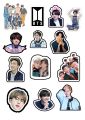 BTS jungkook kpop Stickers Pack for Laptop Car Bike Phone DIY Stickers. 