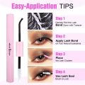D Curl DIY Eyelash Extension Kit Black 9-16mm Natural Look Cluster Lash Individual Lashes for Self Application at Home. 
