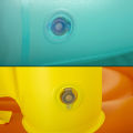 4 Ft Bestway Inflatable Jumptopia Bouncer and Play Swimming Pool For Kids Solid Shape Sorting Wall Colorful Swimming Pool With Vinyl 5 Inch Depth Little Jumpers Water Splash Kid Play Fun Party Game Indoor & Outdoor Picnic With Family Easy & Simple 52385. 