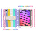 Stand Case for IPad Mini 7 2024 A17 Pro A2993 A2995 PC+ Silicone Protective Cover for IPad Mini 6 2021 8.3 Inch with Bracket Mini 7 cover. 