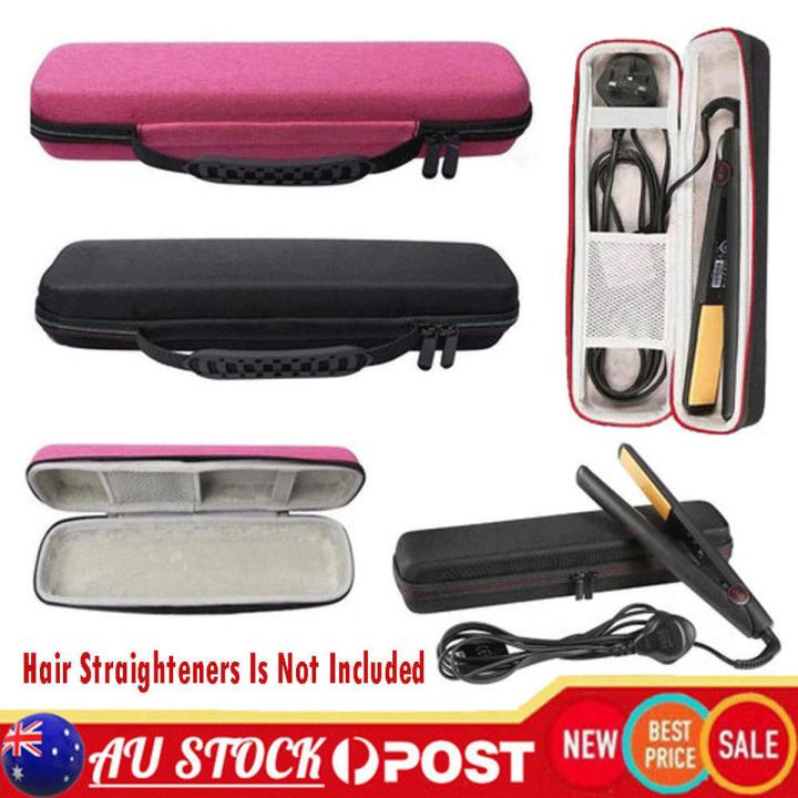 Heat-Resistant Hair Straightener Storage Bag Portable Hair Curler Travel Case