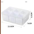 Food Storage Container 6 Compartments Partitioned Food Storage Container for Countertops Cabinets. 