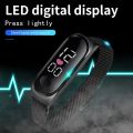 Gesh 2023 Gold Women's Watches Sports Touch Led Digital Electronic Wrist Watch For Men Student Girl Hand Ring Magnetic Bracelet Watch. 