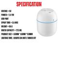 2-in-1 Ultrasonic Cool Mist Humidifier & Aroma Diffuser - Portable USB Air Vaporizer with LED Night Light - Silent Mist Maker for Bedroom, Baby Room, Car & Office. 