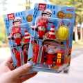 Fire  Fighter 6 Pieces Hero Eraser Set Gift Box Christmas Gift Fire Truck Modeling Fire Fighting Eraser Set Non-PVC Mini Rubber Erasers for Pencil Kids Gift School Student Brand: HOMIES. 