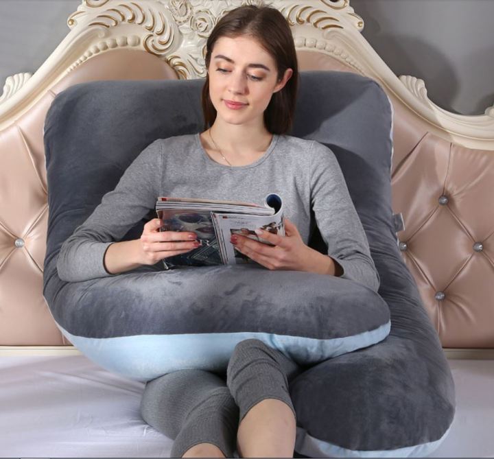 Maternity%20Pillow%20%7C%20Full%20Body%20Support%20Pillow%20Ball%20Fiber%20Filled%20%7C%20U-Shaped%20Pregnancy%20Pillow%20-%20100%25%20Premium.Hamzaking%20Textile%20-%20Image%202