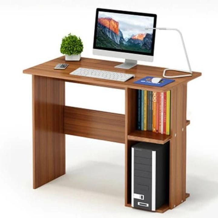 Computer Desk, Writing Desk, PC Laptop Home Office Study Table Home Table, Office Table Living Room Table With Bookshelf 2 in 1