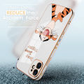 Jizetin (Free Lanyard) for Samsung Galaxy Note 10 Plus / Note 10 Plus 5G Back Cover Jump Jump Tiger Luxury 6D Plating Case Side Pattern Soft Silicone Square Phone Cases. 