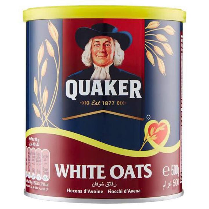 Quaker White Oats (Tin)- 500gm