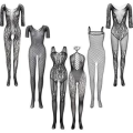 Fishnet Bodysuits Women Fishnet Bodystockings Lingerie Elastic Lace Mesh Bodysuit Hollow Fishnet Body Stockings for Date Wearing. 