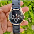 rubber chain dial business watch for boy's and girl's / Water Resistance. 