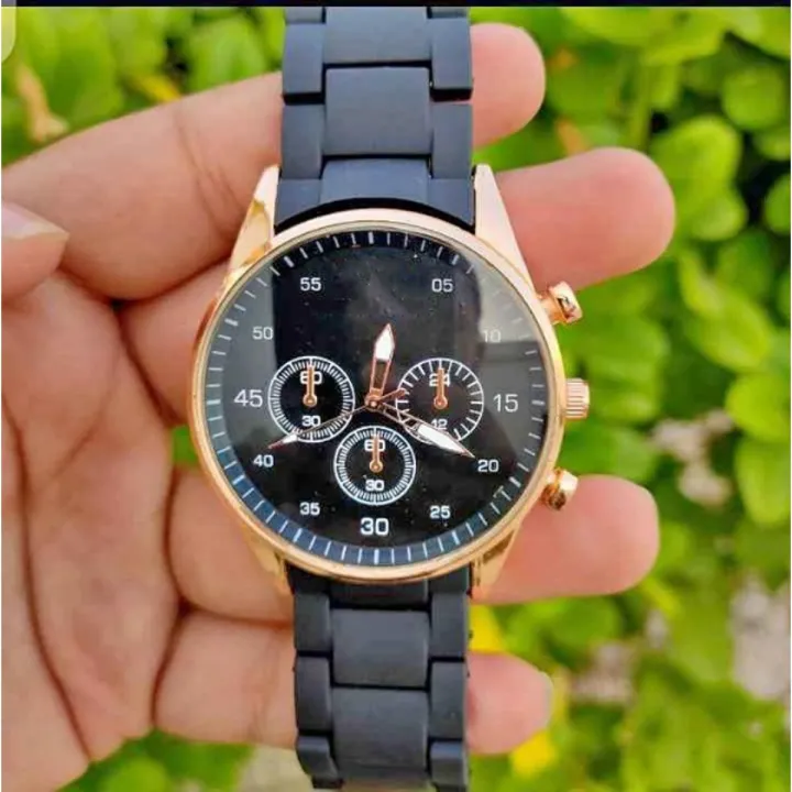 rubber%20chain%20dial%20business%20watch%20for%20boy's%20and%20girl's%20/%20Water%20Resistance%20-%20Image%202