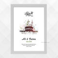 customized Birthday date calendar frame with pics and name print, friendship, Anniversary, engagement frame, date fix, wedding, bat paki, graduation, eid Mubarak,  imran khan pic, 804, black, white nikah , new born baby, Customized Hajj Mubarak Frame. 