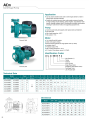 LEO AC-150BF2 , 1500 WATT / 2.0 HP , CLEAN WATER HIGH FLOW CENTRIFUGAL PUMP WITH FLANGES  , 380V~400V THREE PHASE , SIZE :- 2" x 2" , EURPEON STANDARD. 