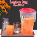 Lagoon Jug, 3500 ml Plastic Water Jug, High Quality Plastic Jug Pitcher Jug Drinking Water Jug, Size: Width 18 cm x Height 26 cm. 