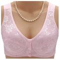 Wide Strap Front Open 3 Button Nursing Bra. 
