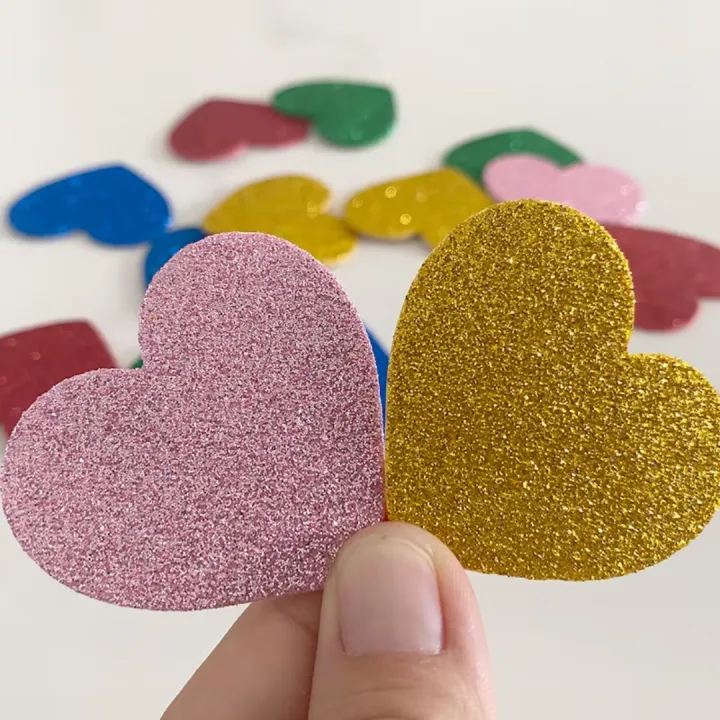 Colorful%20Self%20Adhesive%20Heart%20Shape%20Foam%20Glitter%20Stickers%20(Pack%20of%2075)%20-%20Fomic%20Glitter%20Sheet%20Hearts%20Stickers%20%7C%20Glitter%20Hearts%20for%20Decoration%20-%20Image%203