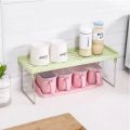 1 Pc Kitchen Stack up shelf for kitchen cabinets ,Stack up Shelf, Kitchen Organizer , Space-Saving Shelf, Pantry Organizer. 