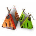 Hamster Hideaway Tent Triangle Structure Keep Warm Shelter Bird Parrot Nest Small Animal Sleeping Bed Pet Supplies. 