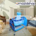 Amazidshop baby Cot In Metal Frame Swing & Cradle With Stand Support & Mosquito Net for 0-1.5 years baby M66. 
