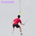 Rebound Trainer Portable Badminton Trainer Set Adjustable Height Self-training Tool for Single-player Rebound Practice Easy Installation. 