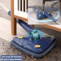 360° Rotatable Adjustable Cleaning Mop Extendable Triangle Mop with Long Handle Hand Twist Quick Dry Mop Multifunctional Microfiber Wet and Dry Mop for Floor Wall. 