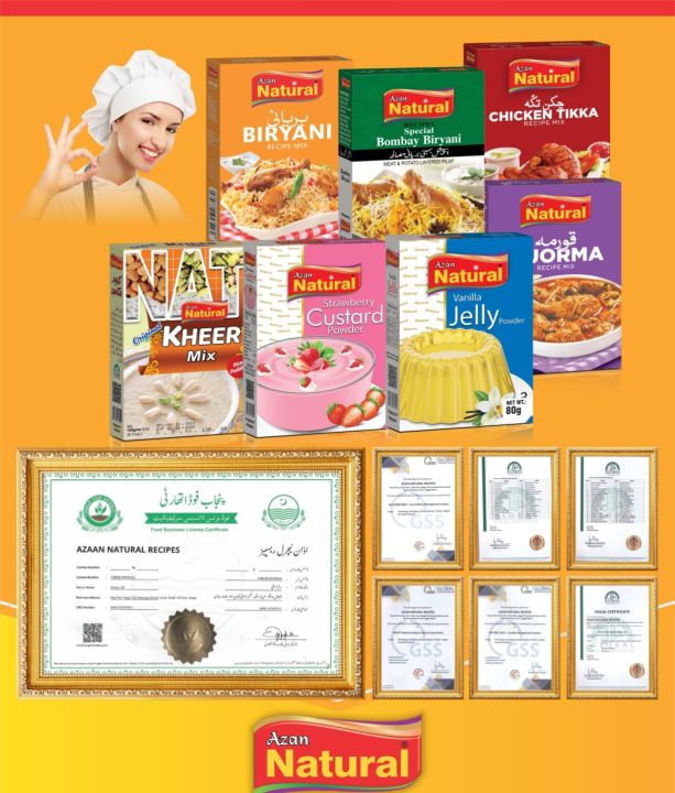 Azaan Natural Recipe (45) gm Mix masala