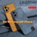 Sheepskin Leather Casing For Nothing CMF 1 5G 2024 CMFPhone1 Simple Silicone Matte Textured Lambskin Phone Case ShockProof Bumper Soft Back Cover. 