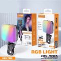 Plokama U80 Pro Portable RGB LED Light Photography Lamp Video Light for Mobile RGB LED on-Camera Video Pocket Light 4.5W Color Temperature 3000K-99000K with Magnetic Attraction Rechargeable Action Cameras Video Shooting YouTube Tiktok Video Conferencing. 