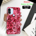 Xiaomi Redmi A2 Plus Back Cover - Red Rose Soft Case. 